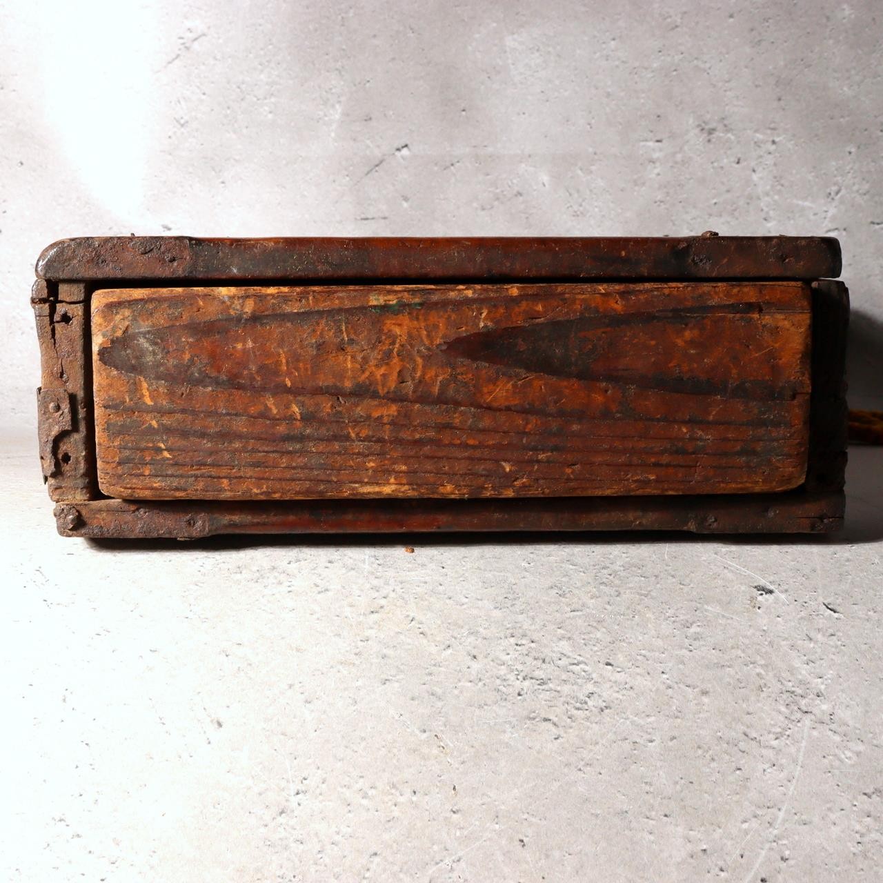 Japanese Antique Wooden Drawer Box House Marked “Yama-sa” No.3 Meiji Era WO55310