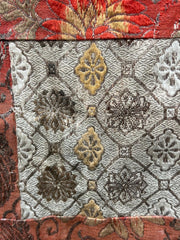 Antique 19th 20th C. Japanese Kinran Brocade Buddhist Temple Banner Phoenix2