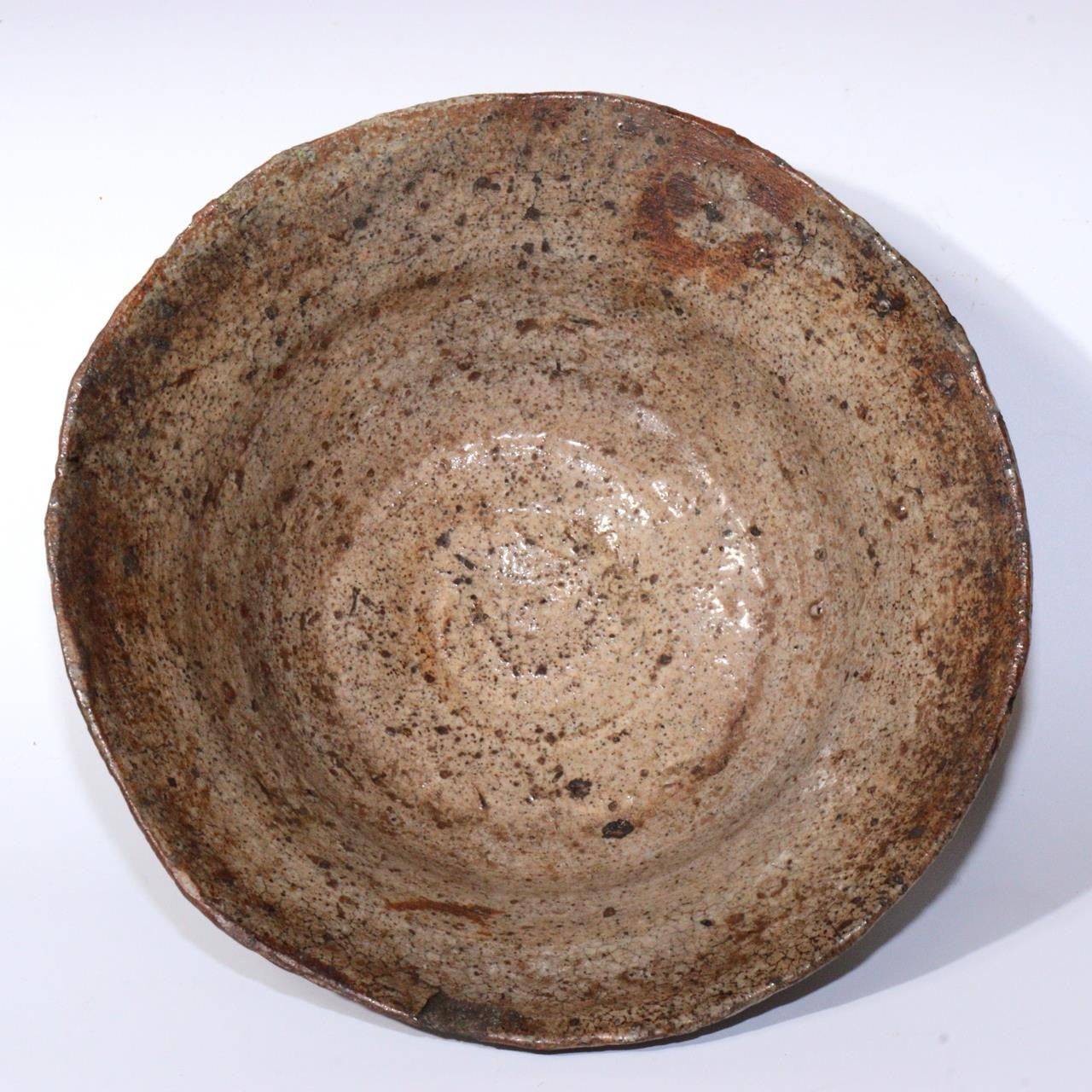 Japanese Vintage Irabo ware Pottery Tea bowl w / box PCP247