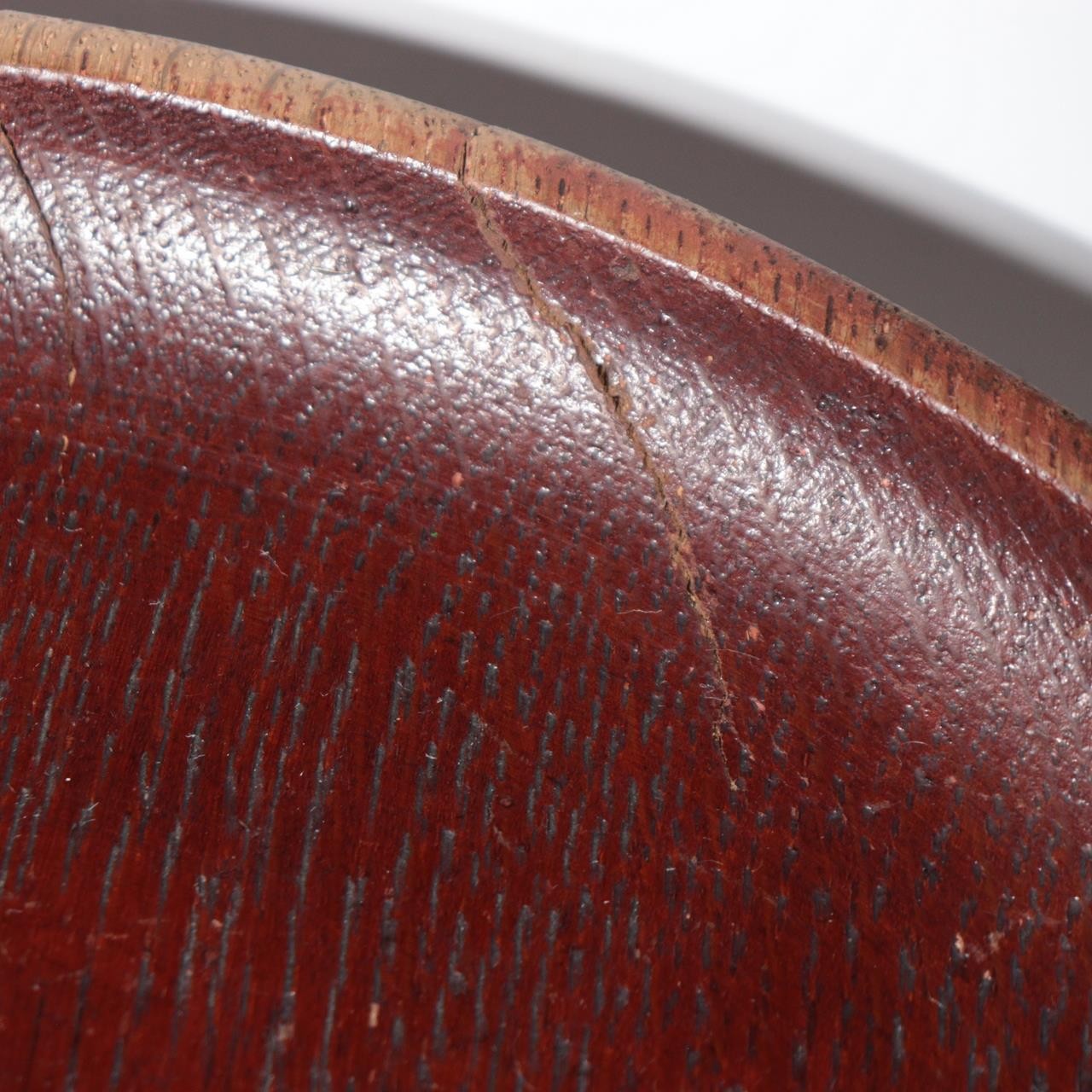 Vintage Japanese Chestnut Wood Round Trays Set of 2 Odate Shinmeisha Festival15
