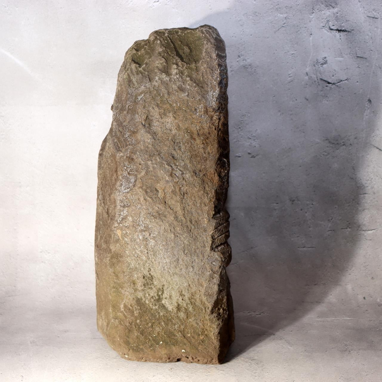 Japanese Antique Stone Statue TanoKami Rice Field God Garden Idol 14kg SDB1383