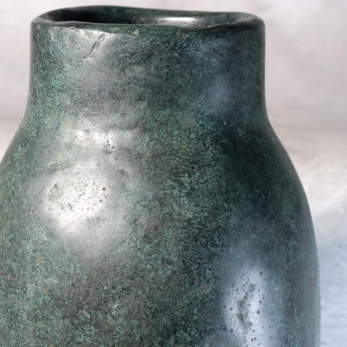 Japanese Bronze Flower Vase Ubu-Yoshi Nishi Professor Tokyo University of Arts7
