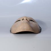 Japanese Carved Wooden Noh Mask Deigan Gold Eyes Signed with Mark Tomobako17