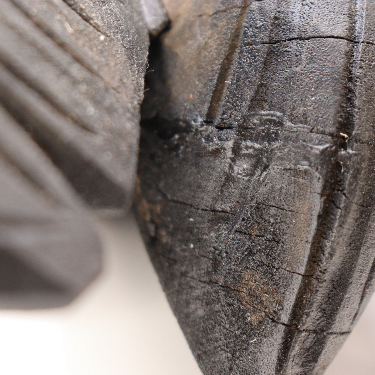 Japanese Wood Carved Tai Sea Bream Fish Jizaikagi Yokogi Hearth Hook WO5417