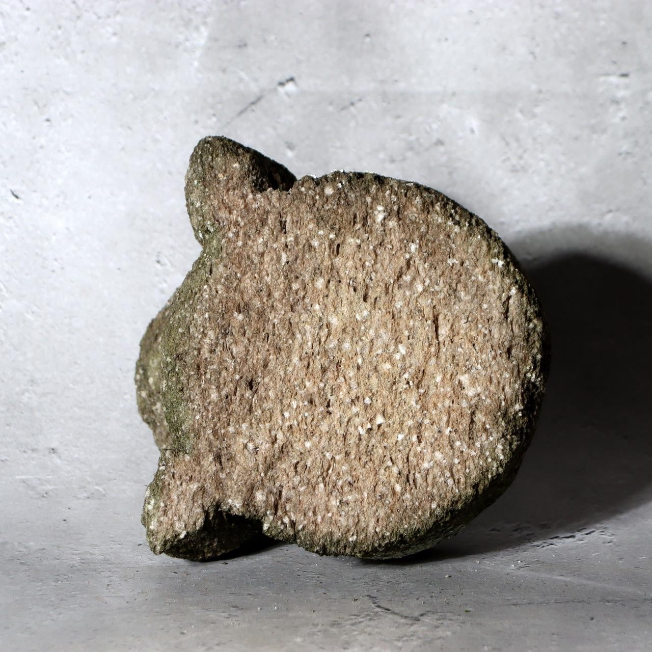 Rustic Japanese Folk Art Hand-Carved Pumice Stone Frog Figurine Kaeru SDB1378