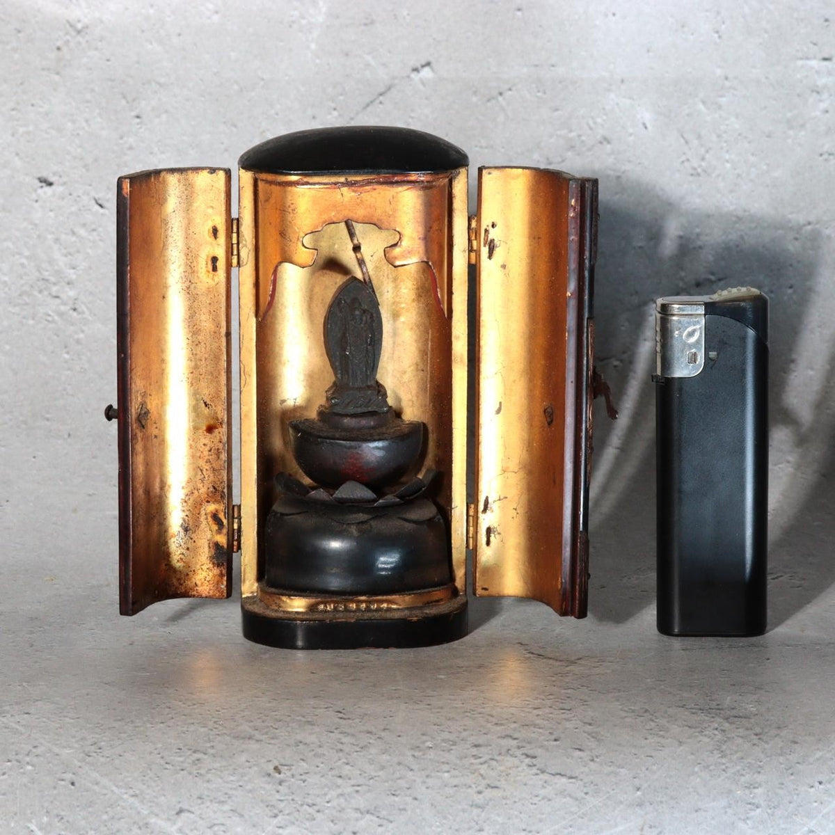 Antique Japanese Late Edo–Early Meiji Zushi Kannon Buddhist Shrine – WO6541
