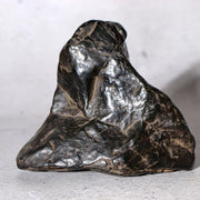 Japanese Suiseki Viewing Stone Black Mountain Peak Yamagata-ishi White Veins0