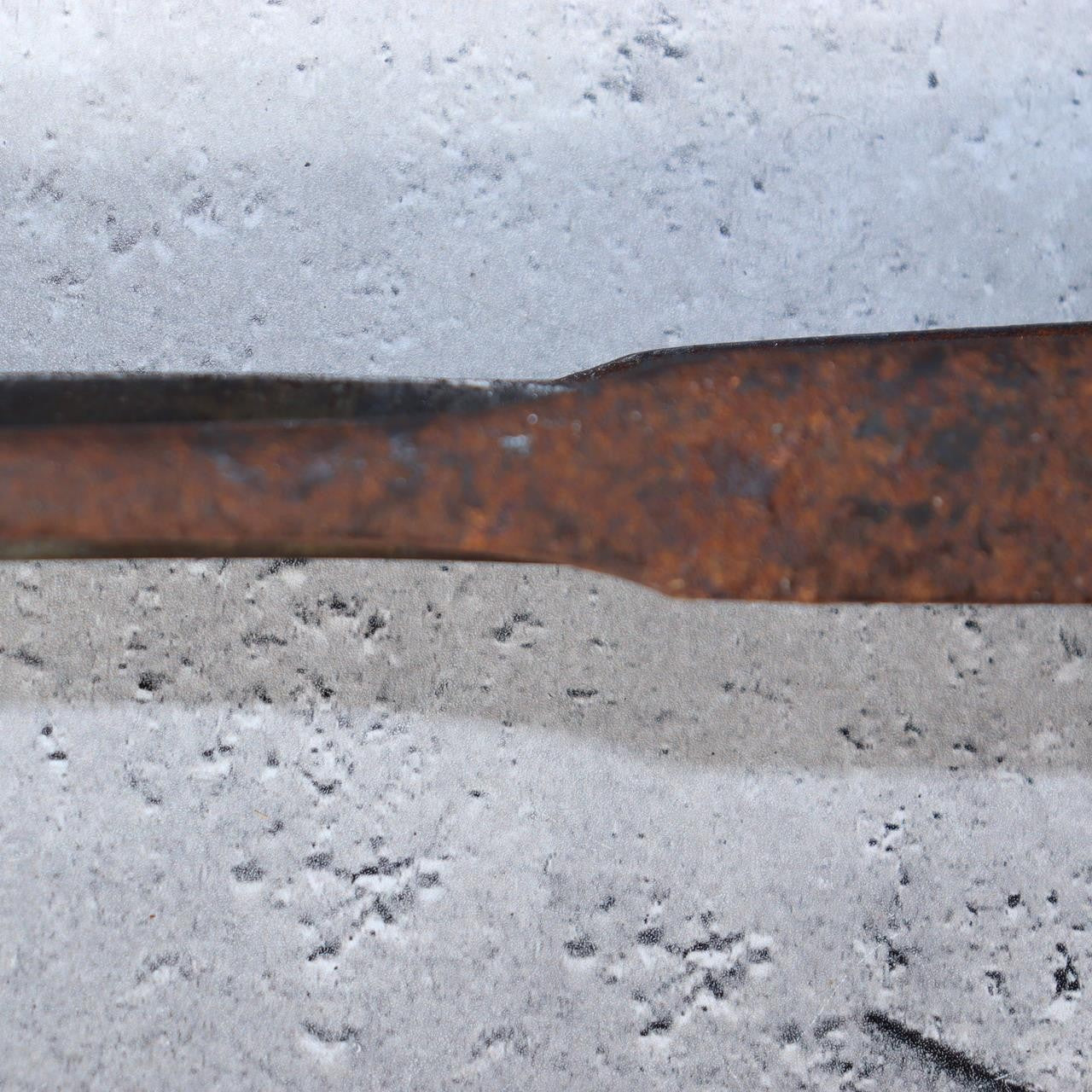 Authentic Edo Period Japanese Samurai Tessen Solid Iron Fan 33cm Daimyo Artifact12