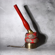 Japanese Vintage Shinto Suzu Bell with Braided Worship Rope Shrine Tassel 99cm12