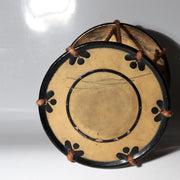 Antique Japanese Tsuzumi Hourglass Drum Maki-e Lacquer Gold Motif4
