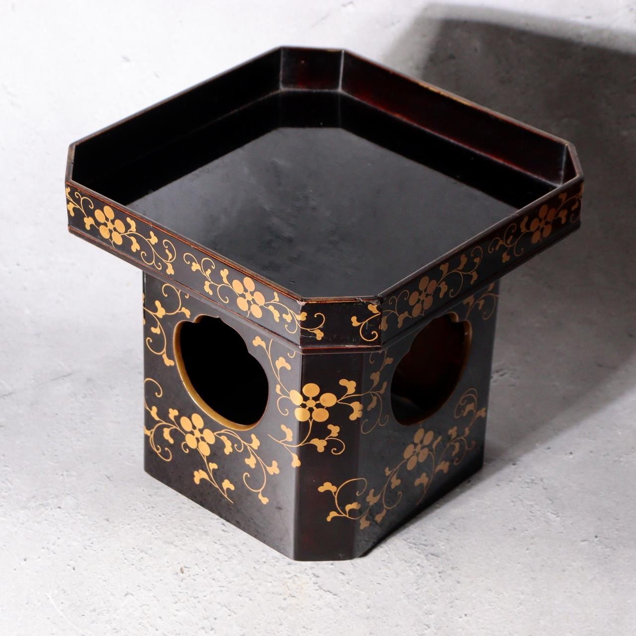 Japanese Buddhist Altar Incense Celadon Koro Burner Maki-e Sanbo Stand Bowls3