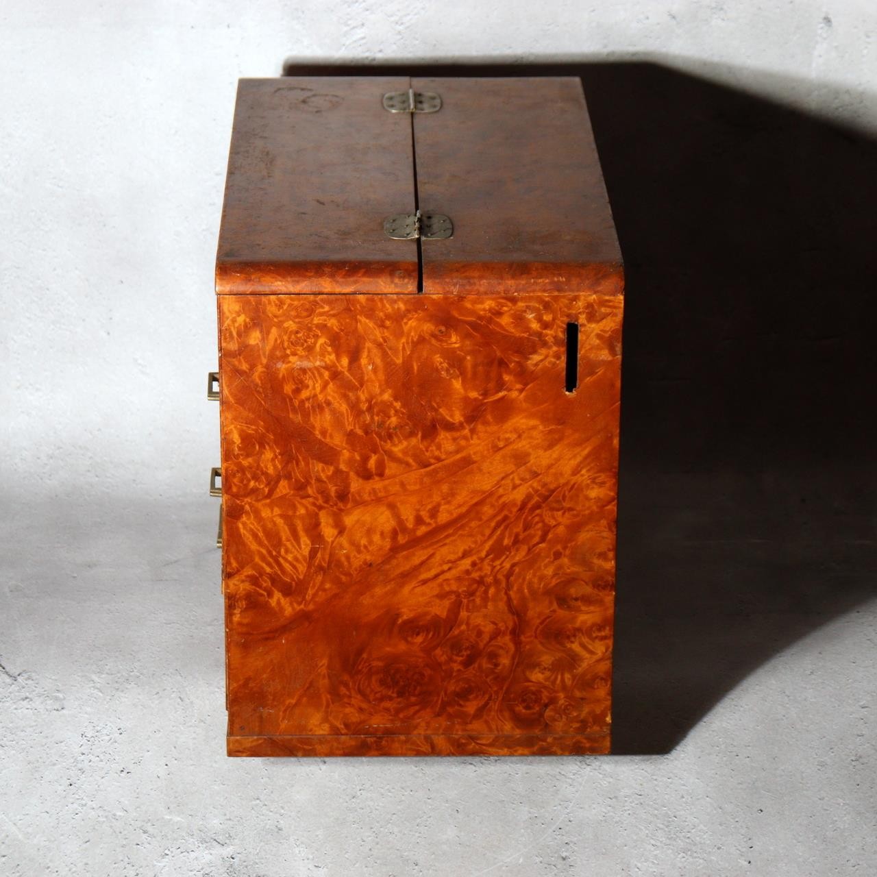 Japanese Vintage Wooden 3-Drawer Mini Tansu Hari-bako Sewing Box Organizer 31.5c5