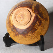 Vintage Japanese Iraho Tea Bowl Chawan  Modern Artisan Signed  Earthy Coarse2