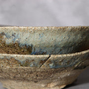 Japanese Antique Tokoname Stoneware Fused Yamajawan Pair Iconic Natural Ash Drip2