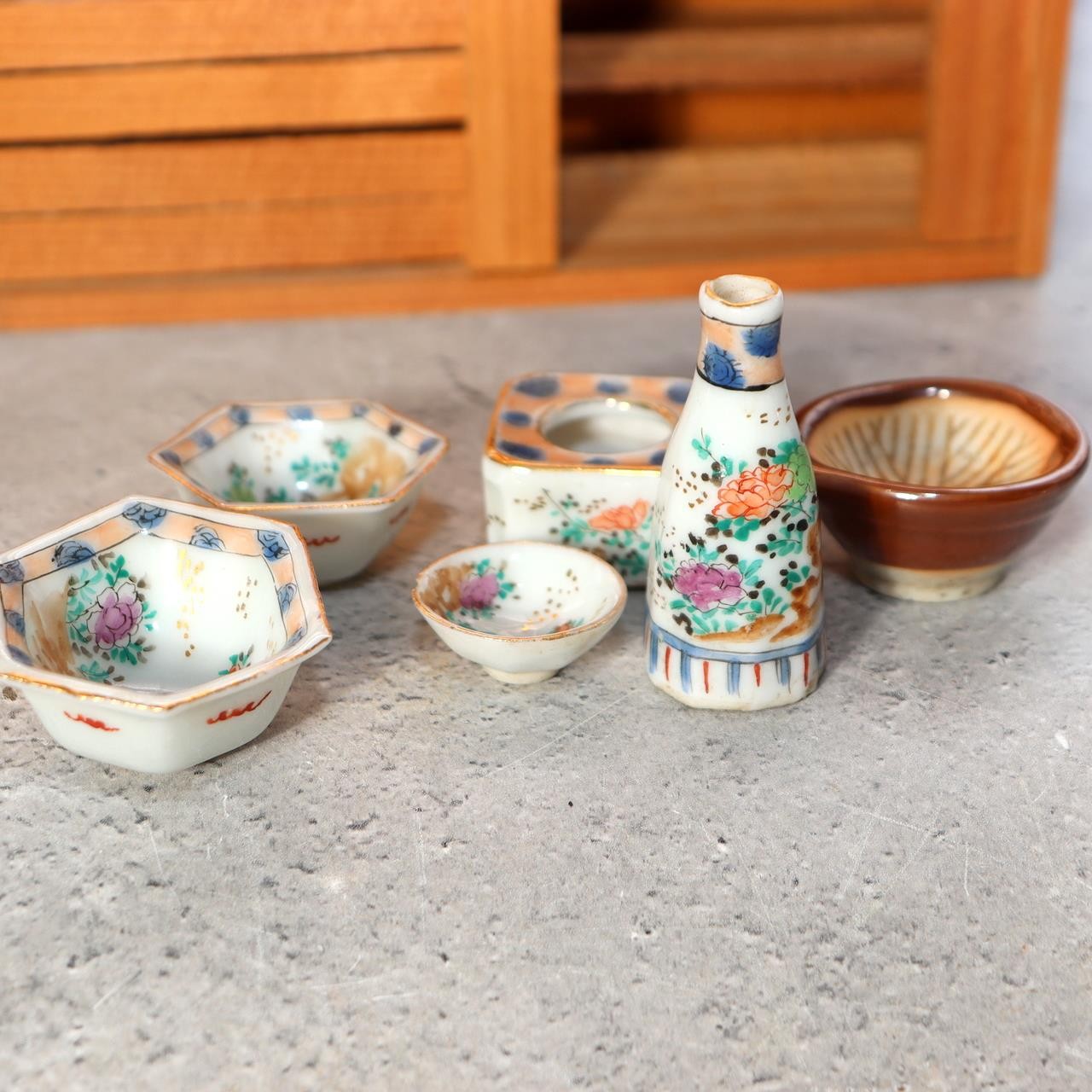 Vintage Japanese Miniature Kitchen Set - Showa Era Dollhouse Mamagoto WO58110