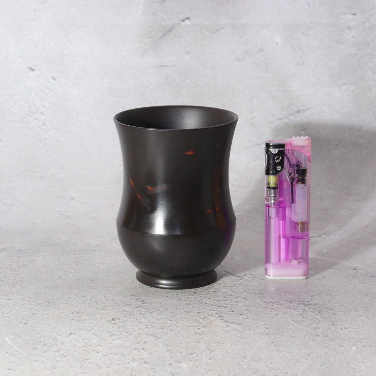 Japanese Solid Bronze Bud Vase by Gyokusen - with Mismatched Wooden Box4