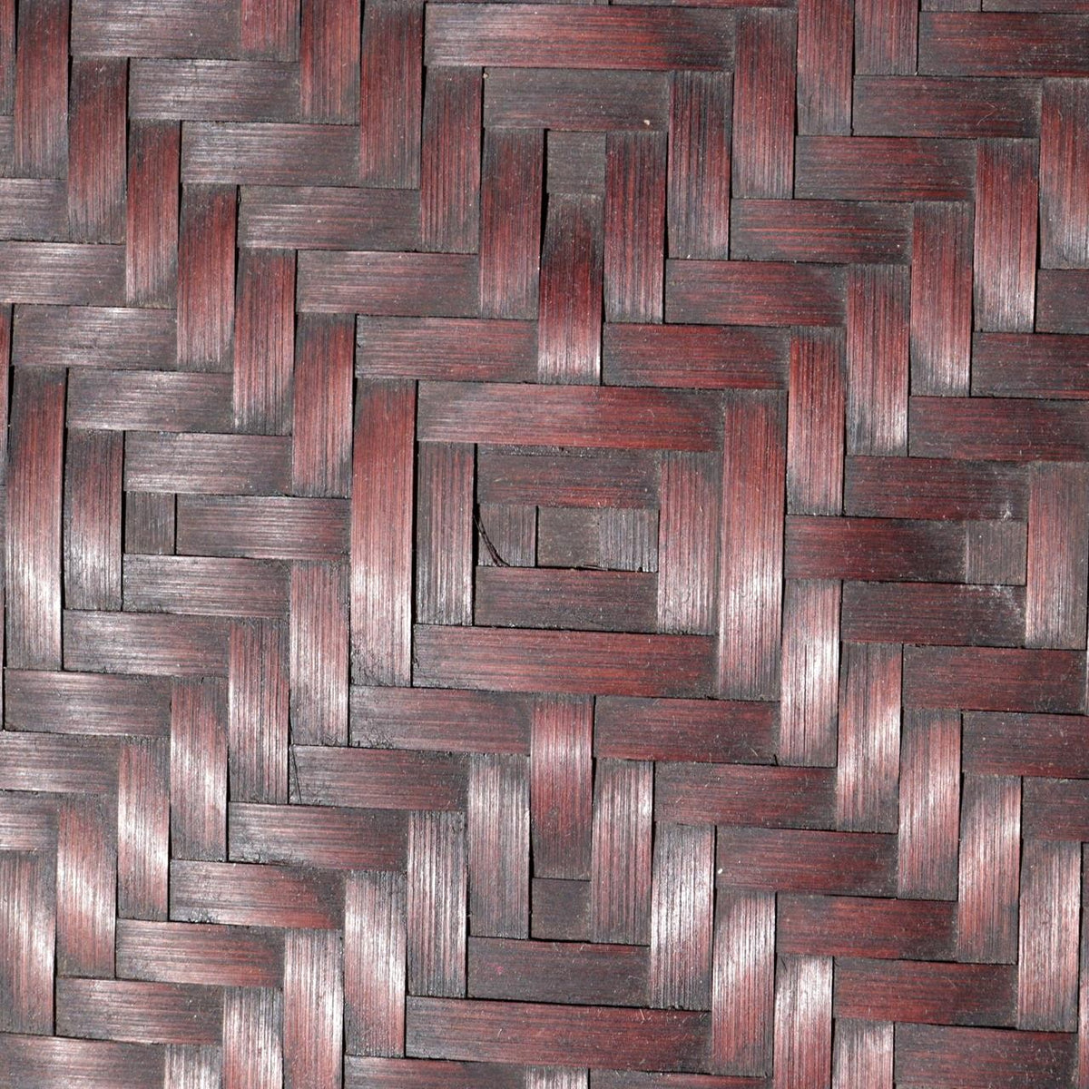 Vintage Japanese Bamboo Woven Rectangular Deep Box Geometric Pattern10