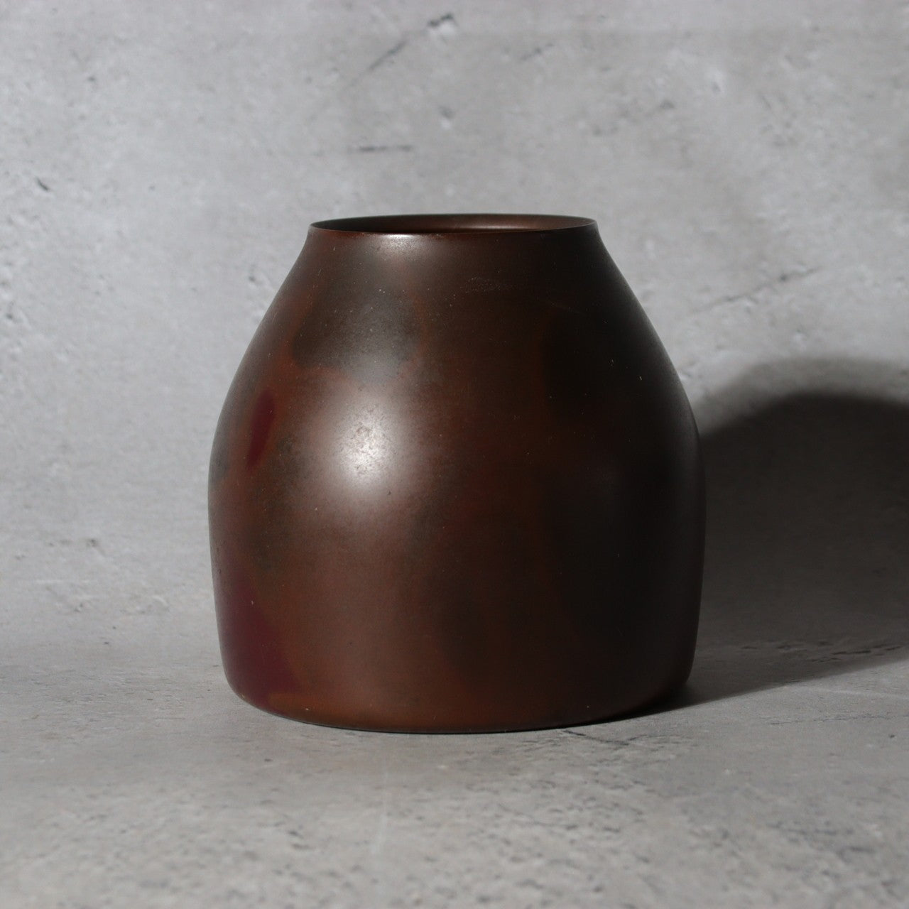 Vintage Japanese Cast Bronze Flower Vase Signed Masaki Hara Metalwork BV7697
