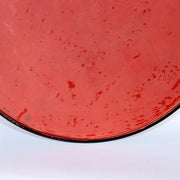 Vintage Aizu Lacquer Round Wooden Serving Tray Plates Red Black Set of 2 Japanes10