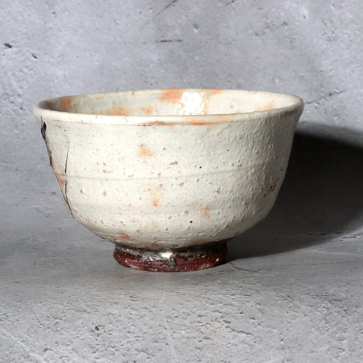 Japanese Shino Ware Matcha Tea Bowl Chawan Uguisu Bird Bamboo Azuma Suimei Box4