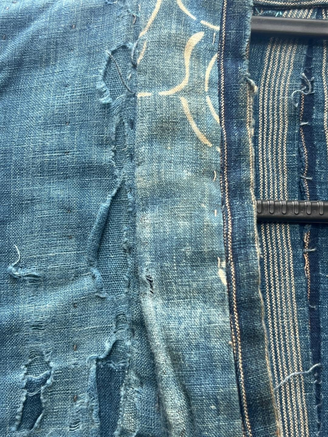 Antique Japanese Indigo Boro Noragi Jacket Patchwork Early Meiji BRKW1736