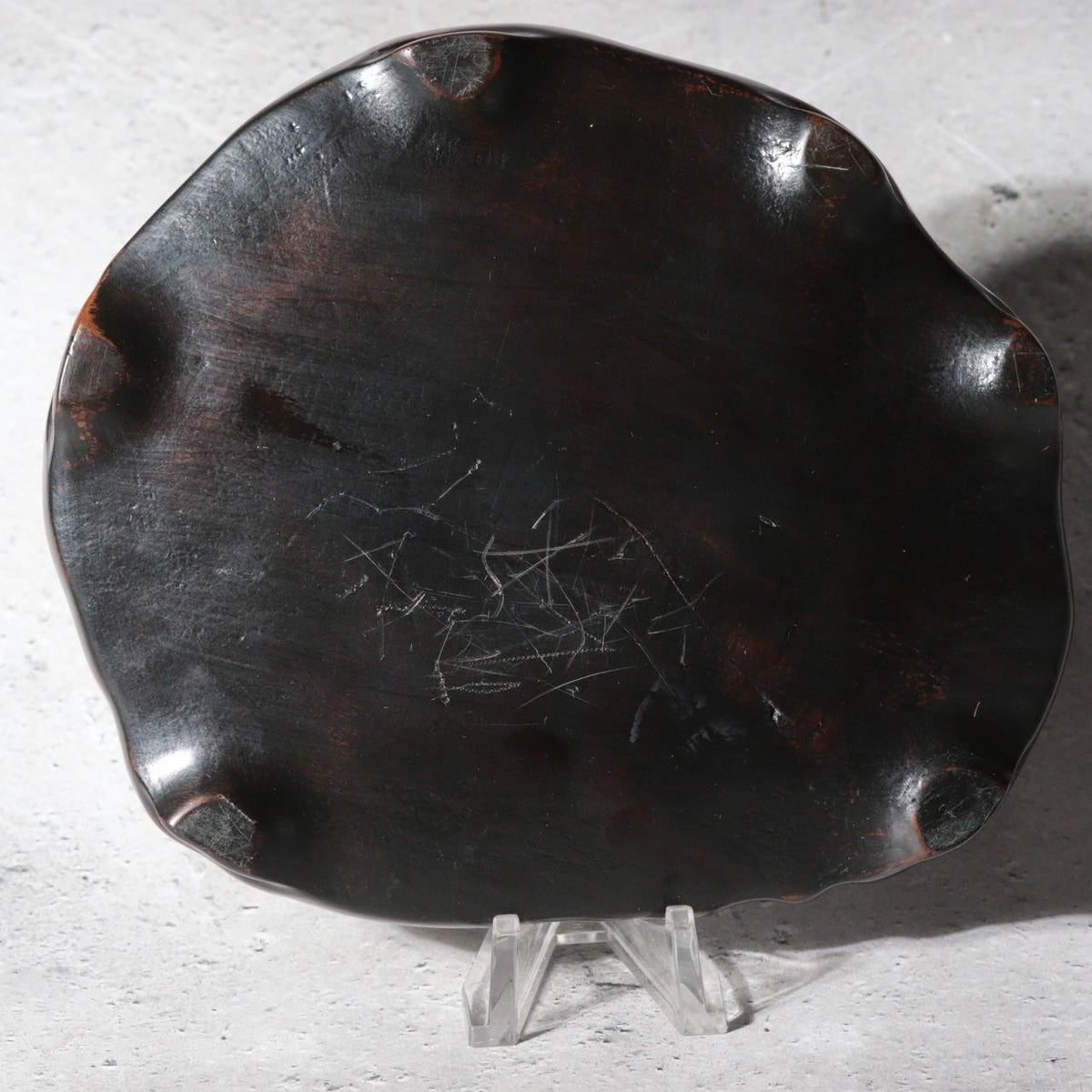 Vintage Japanese Suiseki Watarasegawa Viewing Stone Custom Wooden Base6