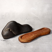 Japanese Suiseki Kamogawa Stone Kyoto Black Mountain Viewing Rock Bonsai SS2186