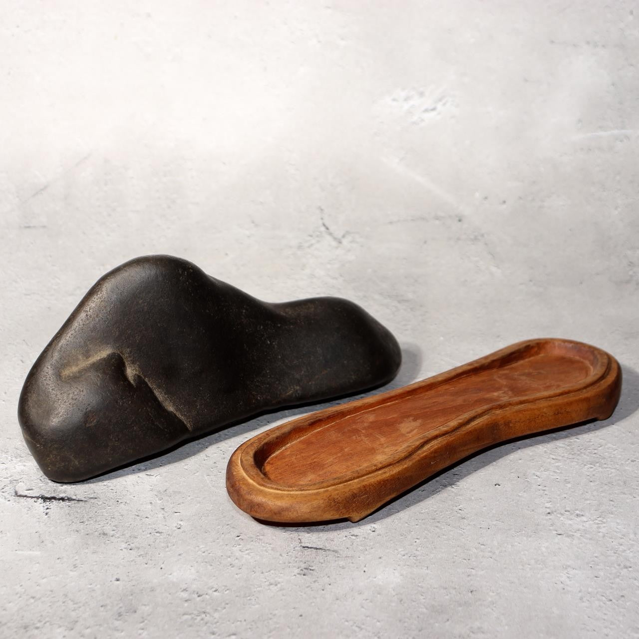 Japanese Suiseki Kamogawa Stone Kyoto Black Mountain Viewing Rock Bonsai SS2186