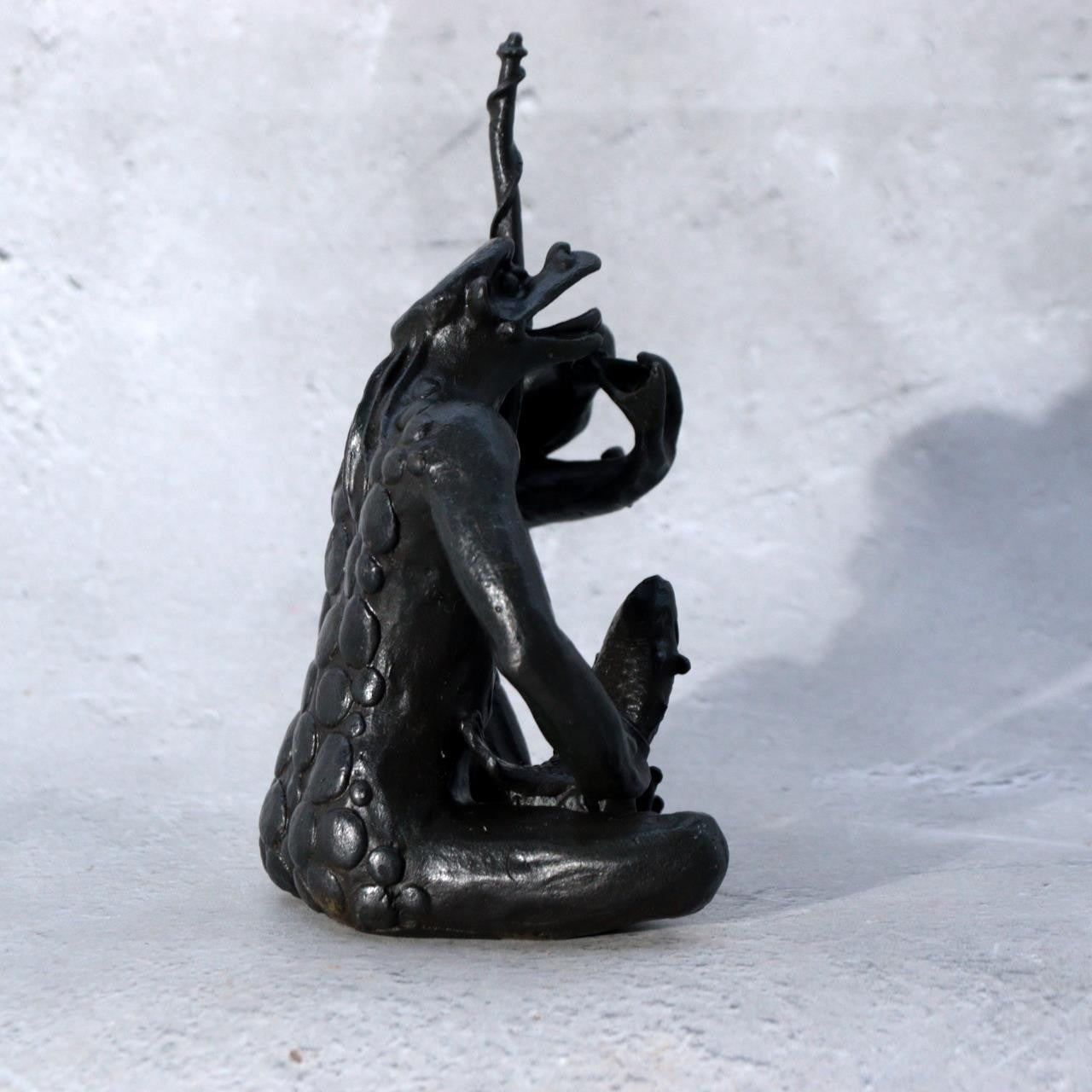 Japanese Cast Bronze Kappa Taikobo Statue by Takashi Omori BOSa608