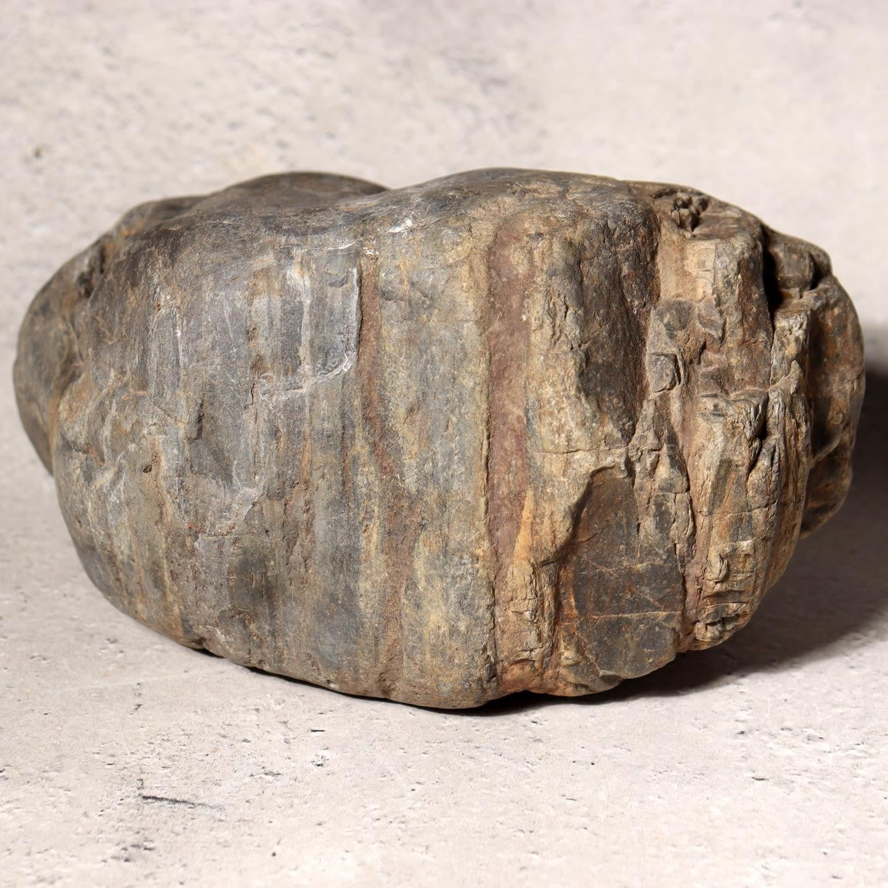 Japanese Suiseki Viewing Stone Natural River Rock White Vein Rustic Zen Art4