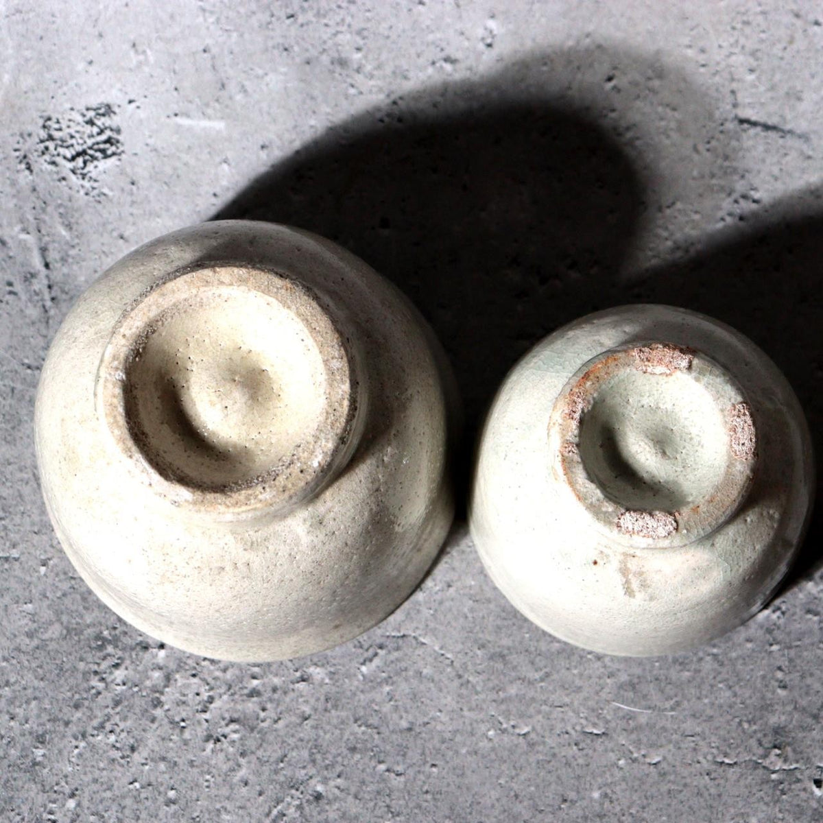 Korean Goryeo Ware Ceramic Teacups Pair Yi Bangja Tomobako PCP3164