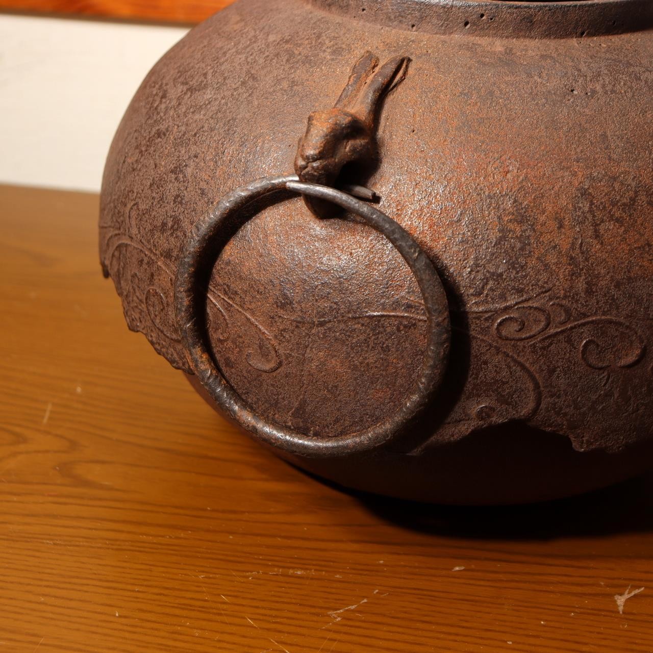 Living National Treasure Suzuki Morihisa Nanbu Iron Kettle Rabbit Chagama Box10