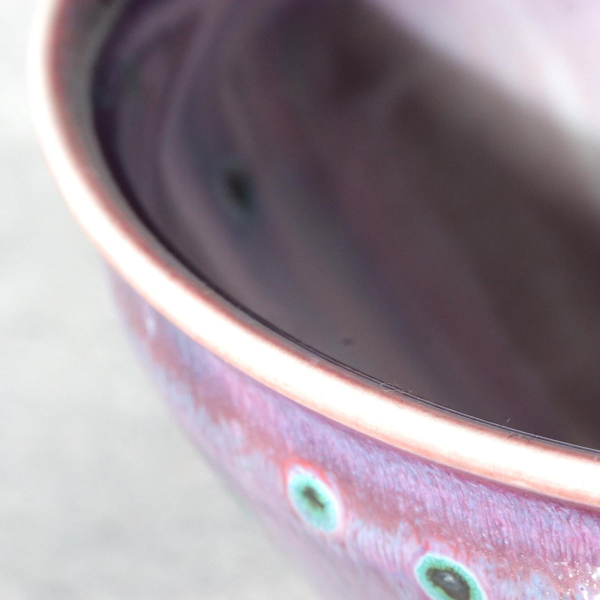 Japanese Kujaku Peacock Tenmoku Matcha Tea Bowl Chawan Matsuyama Gaei Box12