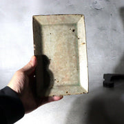 Contemporary Japanese Pottery Rectangular Plate Atsushi Ogata Hakeme Kohiki5