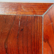 Japanese Antique Wood Foldable Low Desk Table Mitsuba Aoi Crest Kyozukue WO5477