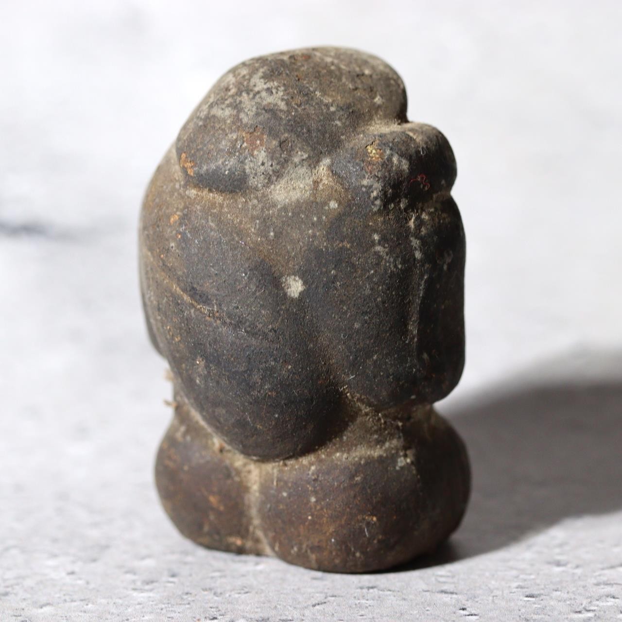Antique Japanese Spiritual Miniature Collection Zushi Magatama Jade Daikoku15