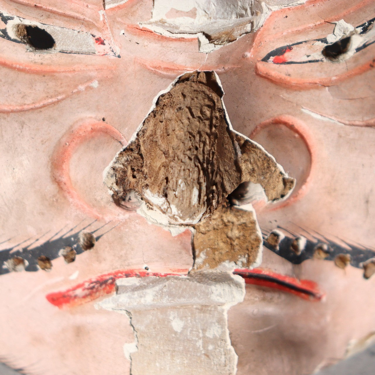 Antique Japanese Wooden Noh / Theater Masks 2pc Hannya-Type Warrior-Type MSK53316