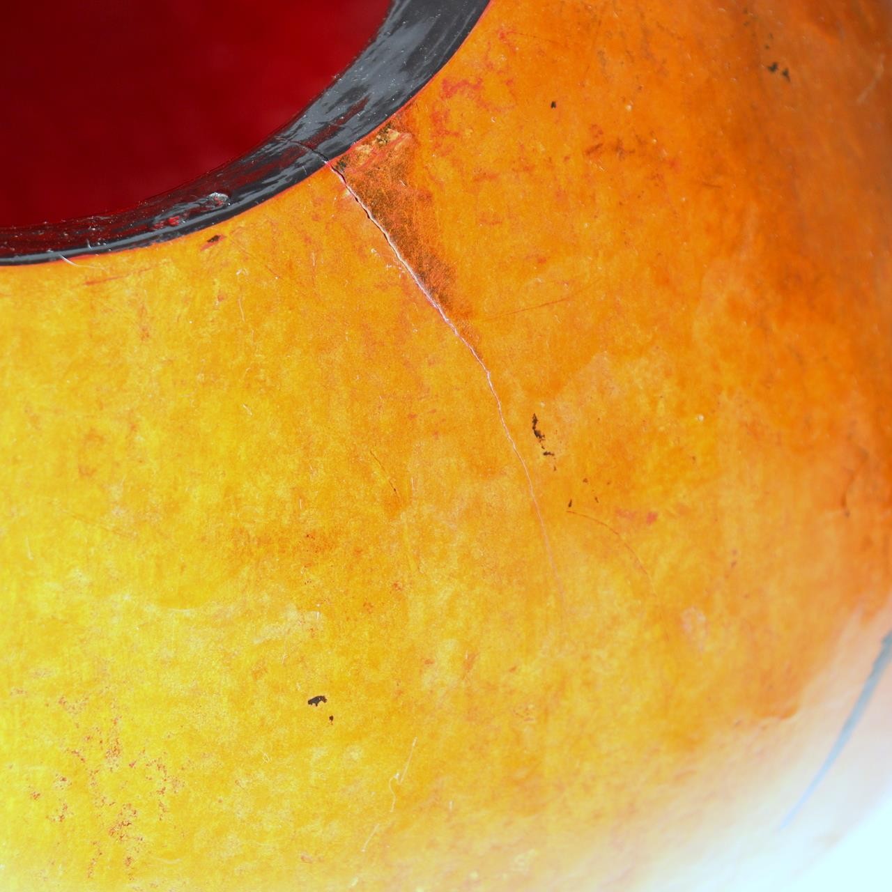 Japanese Traditional Fukube zaiku Large Gourd Vessel Bowl Tochigi Set of2 Object13