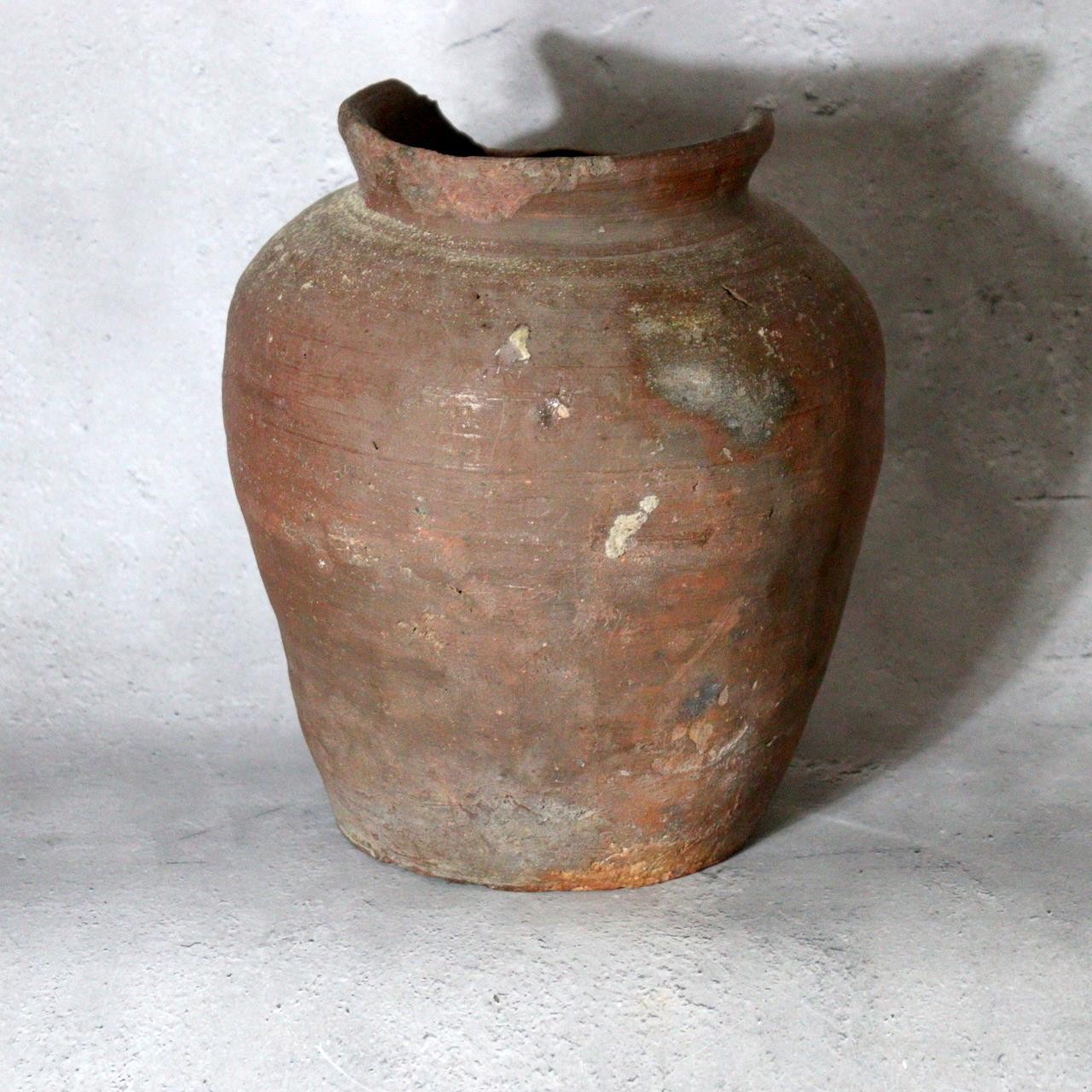 Antique Japanese Bizen Ware Jar Tsubo - Momoyama Period (16th Century) 3.2kg2