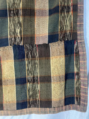Vintage Japanese Sakiori Rag Weaving Kofu Textile Striped Rug BRKW1918