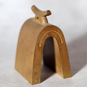 Shugoro Hasuda Japanese Cast Bronze Paperweight Boar Signed Box Modernist BOSa173