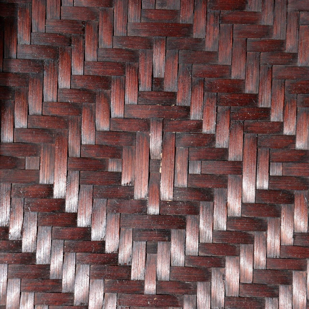 Vintage Japanese Bamboo Woven Rectangular Deep Box Geometric Pattern9