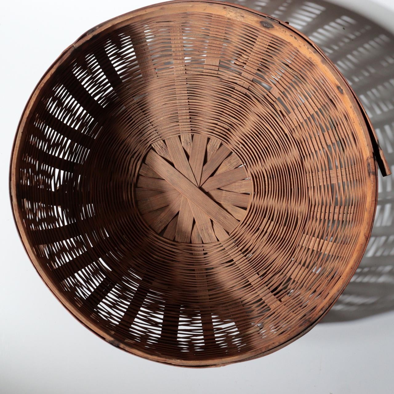 Vintage Japanese Folk Craft Bamboo Woven Basket Collection Set of 8 WO63910
