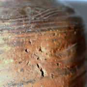 Antique Tokoname Tsubo Jar Muromachi Momoyama Ubakuchi Kiln Mark Wabi Sabi Japan17