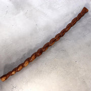 Japanese Antique Wooden Staff Shimenawa Spiral Twist Nyoi Buddhist Shinto 54cm17