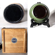 Vintage Japanese Bamboo Lidded Box Hakone Yosegi Chest Lacquer Sake Cup Set12