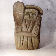 Japanese Antique Stone Statue TanoKami Rice Field God Garden Idol 14kg SDB13814