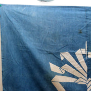 Antique Japanese Boro Indigo Cotton Cloth Katazome Shide Motif Shinto Edo Meiji7