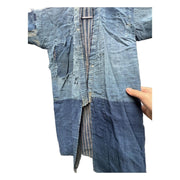 Antique Japanese Indigo Boro Noragi Jacket Patchwork Early Meiji BRKW1732