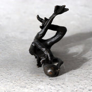 Japanese Bronze Kappa Statue by Takashi Omori Sculpture BOSa597